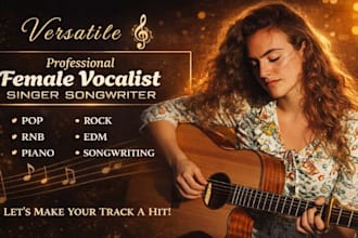 sing your hard heavy metal core rock song as a female singer ,female vocalist