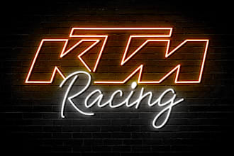 design neon sign logo for brands gaming and business
