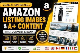 design amazon listing images and a plus content