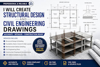 design structural design and civil engineering drawings