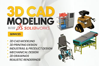 3d industrial product design mechanical prototype 3d cad model for manufacturing