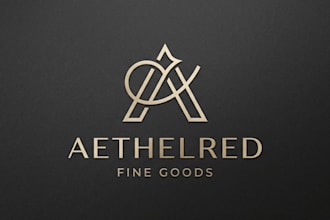 do a modern luxury logo design for your business