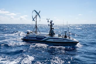 design research vessel, survey boat and ocean monitoring craft