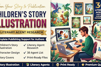 find best literary agent for your children story book illustration genre