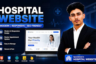 build a hospital website with appointment system