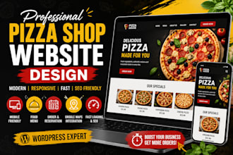 build a pizza and restaurant website in wordpress