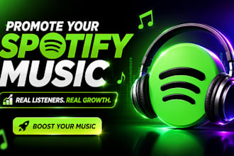 promote your spotify music and boost real streams fast