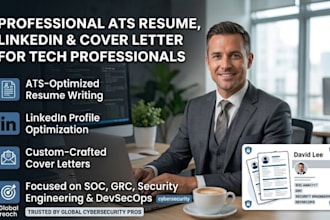 write ats cybersecurity resume for soc analyst, grc roles and security engineer