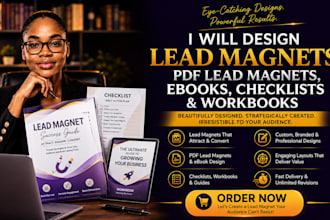 design lead magnet, pdf lead magnet ebook, design checklist workbook design