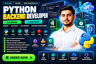 build django rest API and python backend web application