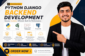 build django rest API and python backend web application