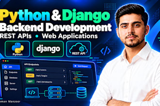 build django rest API and python backend web application