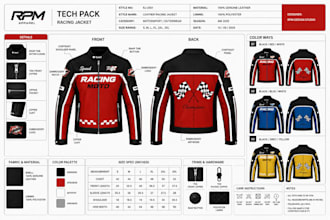 create activewear tech pack knitwear tech pack clothing tech pack resort wear