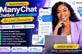 setup manychat chatbot automation for instagram facebook
