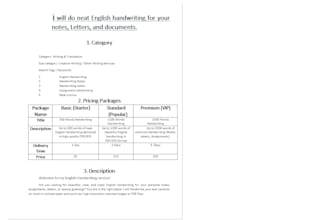 do hand writing and data entry