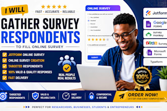 gather survey respondents to fill online survey jotform online survey creation