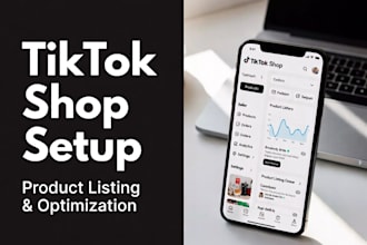 create setup optimize tiktok shop, product listings manage tiktok shop marketing