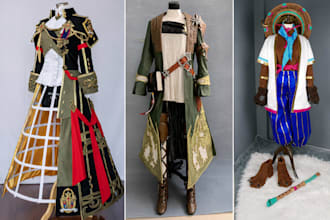 sew custom cosplay costume anime outfit fabric costume custom cosplay creation