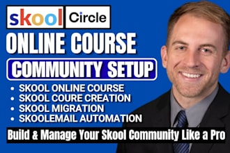 skool community setup, skool course creator, skool community manager