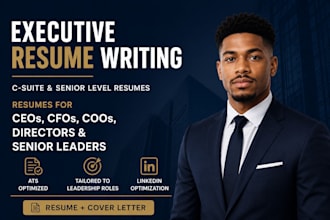write an ats optimized executive resume that gets interviews