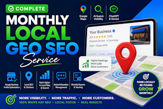 complete monthly local GEO SEO service