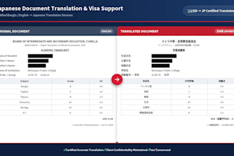 translate your documents into japanese for japan visa