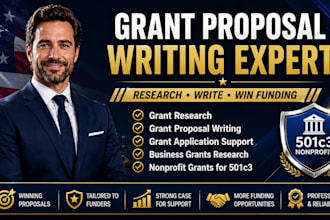 do grant research, write grant proposals, and grant applications for 501c3