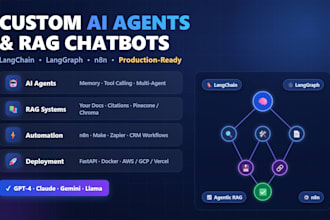 build custom ai agents and rag chatbots with langchain langgraph n8n