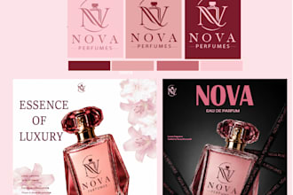 design luxury instagram social media kit for perfume and beauty brand