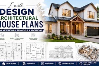 design architectural house plans for new homes, remodels and additions