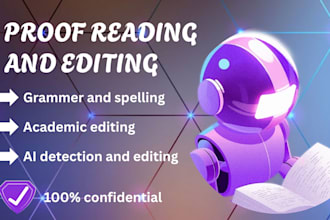 professionally proofread and edit any english document
