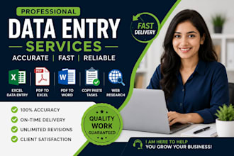 data entry specialist, microsoft excel, PDF to word