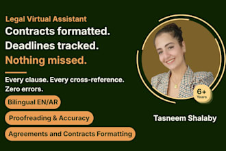format and proofread your legal contracts and agreements
