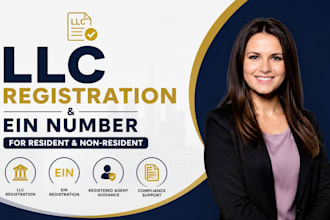 do llc registration and get ein number for resident and non resident