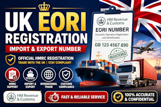 register your UK eori number for import and export