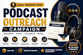 manage your podcast guest booking and outreach campaign