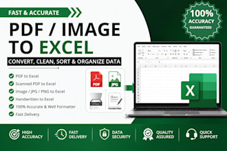 convert PDF, scanned files, and images into editable excel
