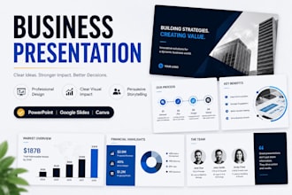 design business presentation, company profile and business proposal presentation