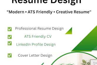 design a professional CV and resume