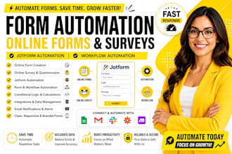create form automation, online forms, and jotform workflow automation