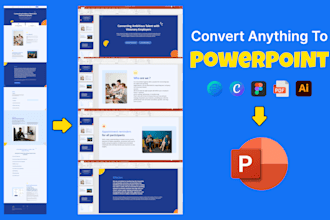 create editable presentation design from pdf, ai or figma to powerpoint
