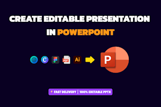 create editable presentation from website, pdf, ai, figma to powerpoint