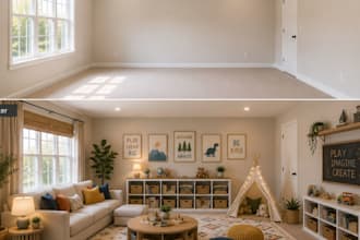 do real estate virtual staging, virtual furniture, home staging and renovation