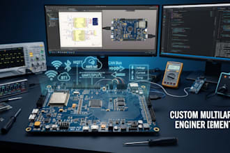 develop electronic hardware, pcb design, embedded firmware, esp32 and stm32