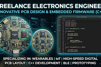 design smartwatch, smart ring pcb, ble, sensors, firmware