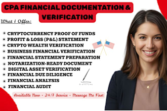 prepare cryptocurrency proof of funds letter and crypto asset verification