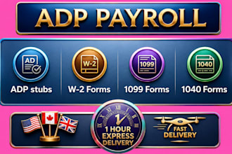 calculate your payroll stubs, paycheck, w2 and 1040 urgent