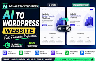 convert ai designs to a responsive wordpress website