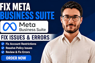 be meta business suite expert and fix restricted ad accounts