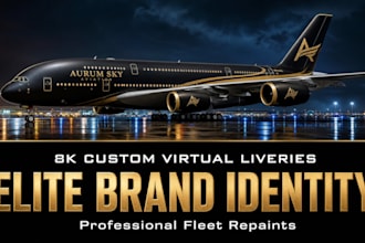 create custom airplane livery and msfs livery design for flight simulator